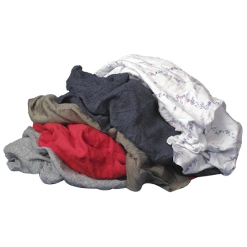 White Knit T-Shirt 100% Cotton Cleaning Rags 10 lbs. Bag - Multipurpos