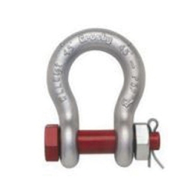 2 x  0.75 TON GALVANISED US ALLOY STEEL BOW SHACKLE with SAFETY PIN lifting 