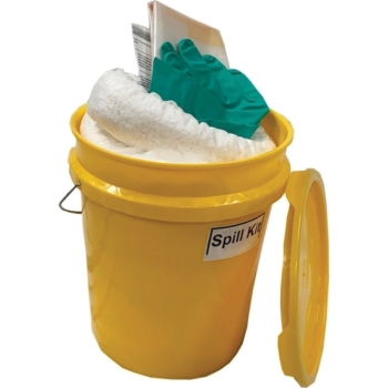 6 Gallon Black Plastic Pail with Metal Handle (P5 Series)