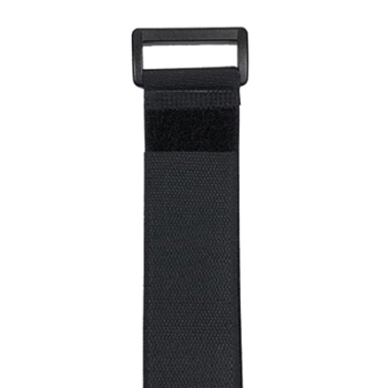 1 x 24 Black Cinching Strap with Metal Buckle, Bundle of 10