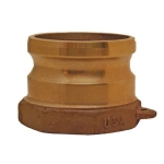 PT Coupling 1200107 Brass Cam and Groove Adapter, 3/4 in Type A x 3/4 in FNPT