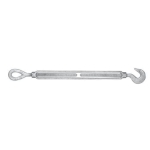 Campbell® C-778-G Hot-Dipped Galvanized Carbon Steel Hook and Eye Turnbuckle, 1/2 in, 1500 lb, 16-1/8 in L