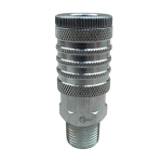 Coilhose® 122 Zinc-Plated Steel Type 15 Industrial Manual Coupler, 1/2 in Quick Disconnect x 1/2 in MNPT
