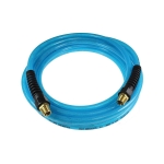 Coilhose® Flexeel® PFE Transparent Blue Polyurethane Air Hose, 3/8 in MPT, 50 ft L, 200 psi