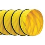 Hi-Tech Duravent 1PN Yellow 1-Ply Polyester Ducting Hose, 20 in, 25 ft L, 1 psi
