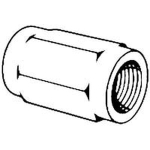 Lincoln® 10522 Brass Reducing Coupler, 1/4 in FNPT, 1/2-27