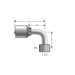 Gates® 12G-22FDLORX90 12G-22FDLORX90