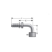 Gates® 6GS-8FFORX90M 6GS-8FFORX90M