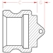 PT Coupling 1401220 20W SS DOM