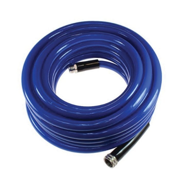 FLEXEEL Reinforced Polyurethane Air Hose with Reusable Strain Relief  Fitting - Blue